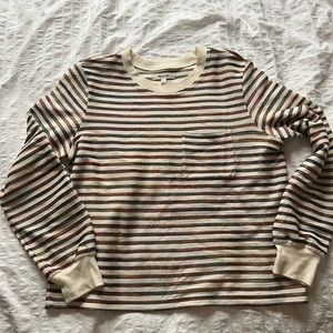 Madewell Embroidered Striped Tee